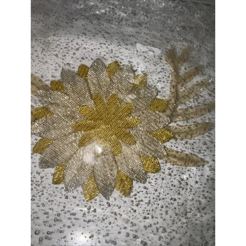 Vintage Lucite Plastic Square Plate with flowers Chatterbox Originals‎ Rare